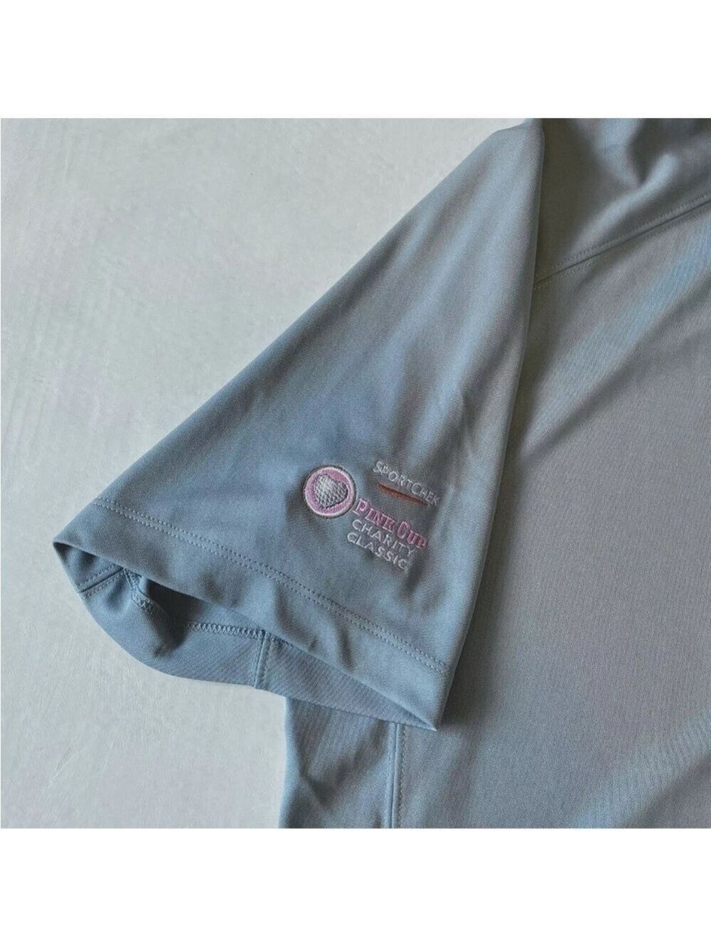 NWT Nike Golf Tour Performance Dri-Fit Polo Gray Standard Fit Size L Logo - Picture 5 of 11